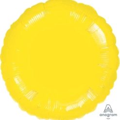Westcoast Balloon 80050 Metallic Yellow Round
