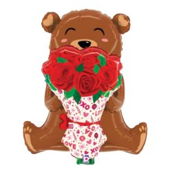 Westcoast Balloon 25331 Rose Bouquet Bear