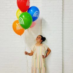 Alternative view of Westcoast Balloon 88001 Tuftex Rainbow 2-Sided Print 14 Round (25Ct)