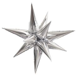 Westcoast Balloon 53862 Star-Burst Large Silver