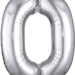 Westcoast Balloon 27980 SuperShape Number 0 Silver