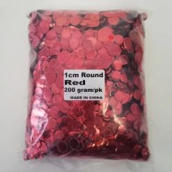 Westcoast Balloon 1Cm Metallic Confetti - Red