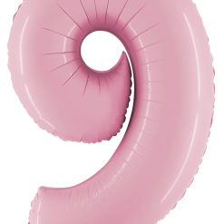 Westcoast Balloon 15849MP Megaloons Number 9 Pastel Pink