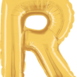 Westcoast Balloon 34918GP Letter R Gold 14In