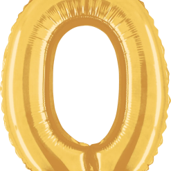 Westcoast Balloon 34840GP Air Fill Number 0 Gold 14In