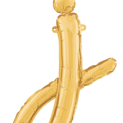 Westcoast Balloon 34710GP Script Letter J Gold