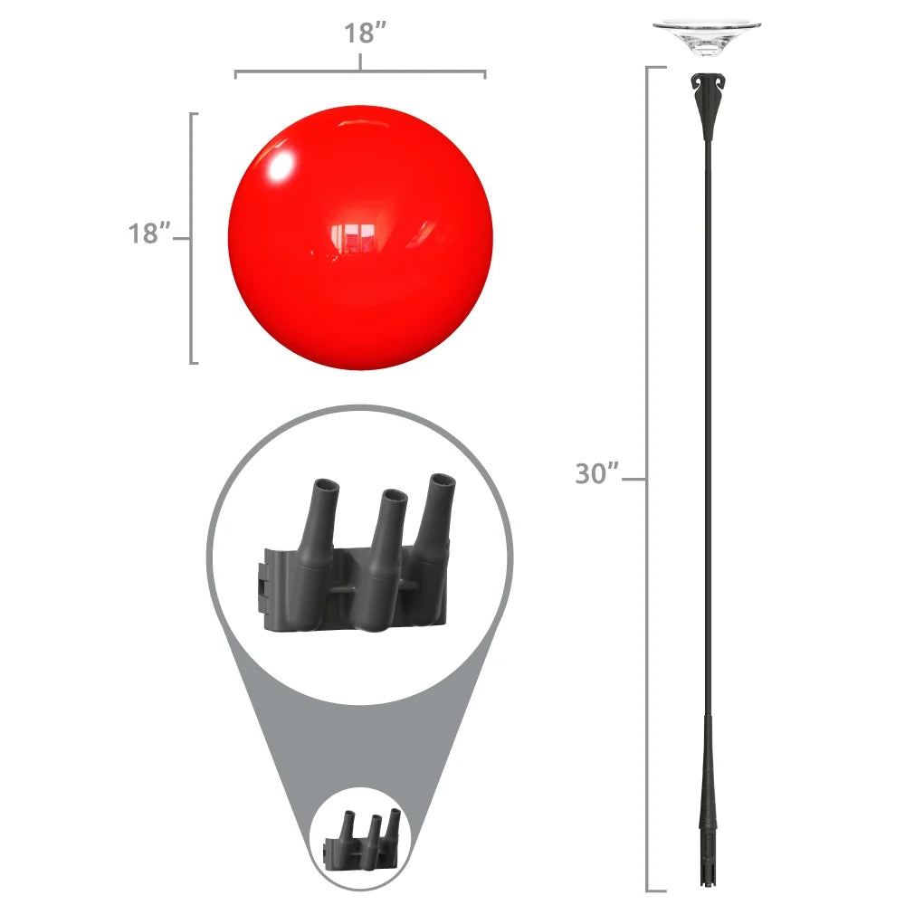 Westcoast Balloon Reusable Balloon 3-Balloon Signicade Bracket Kit - Image 2