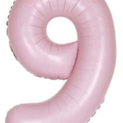 Westcoast Balloon 13889 Number 9 Matte Pink