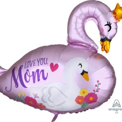 Alternative view of Westcoast Balloon 40833 Satin Mama & Baby Swan