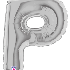 Westcoast Balloon 14916S Air Fill Letter P Silver 7 In