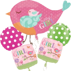 Westcoast Balloon 111118 It'S A Girl Bouquet