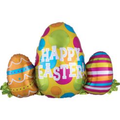 Westcoast Balloon 36979 Happy Easter Egg Trio