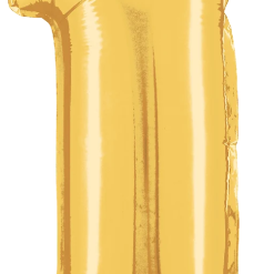 Westcoast Balloon 34841GP Air Fill Number 1 Gold 14In
