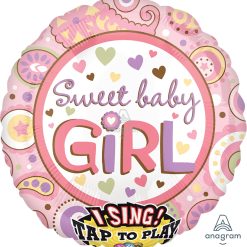 Westcoast Balloon 22068 Sing-A-Tune Sweet Baby Girl