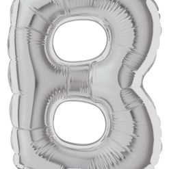 Westcoast Balloon 14902S Air Fill Letter B Silver 7In