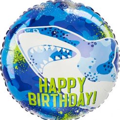 Westcoast Balloon 43108 Shark Happy Birthday