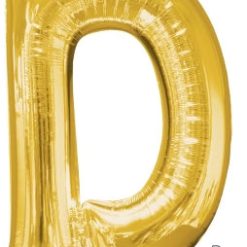 Westcoast Balloon 32953 Letter D Gold