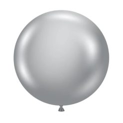 Westcoast Balloon 17272 Tuftex Silvery 17 Round (25Ct)