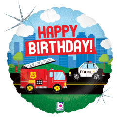 Westcoast Balloon 36702 Emergency Vehicle Birthday