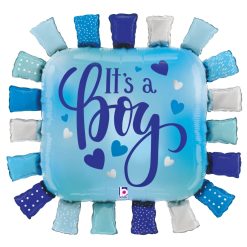 Westcoast Balloon 25376 It'S A Boy Taggie Square