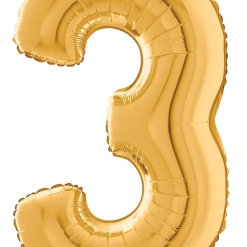 Westcoast Balloon 18843GP Number 3 Gold 28 Megaloon