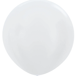 Westcoast Balloon 59061 Satin (Pearl) White 24 Round (10Ct)
