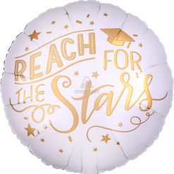 Westcoast Balloon 37636 Reach For The Stars White & Gold