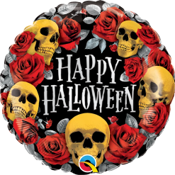 Westcoast Balloon 14988 Halloween Golden Skulls