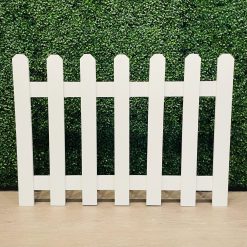 Westcoast Balloon White Picket Fence Cutout Rental