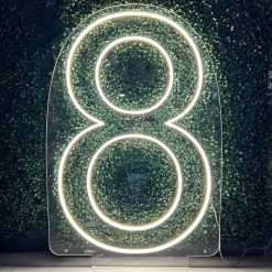Westcoast Balloon Number 8 Neon Sign Rental