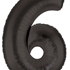 Westcoast Balloon 15846 Megaloons Number 6 Black