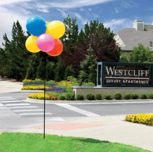 Westcoast Balloon BalloonBobber 6-Balloon Cluster Pole Kit With Ground Mount