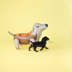 Alternative view of Westcoast Balloon Trick Or Treat Street Hot Dog Dachshund Mylar Balloon