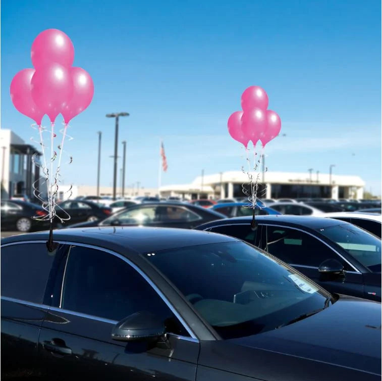 Westcoast Balloon PermaShine 4-Balloon Bouquet Adjustable Car Window Kit