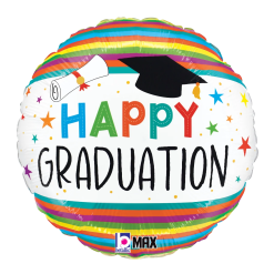 Westcoast Balloon 26346 Graduation Fun Stripes