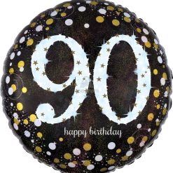 Westcoast Balloon 33743 Sparkling Birthday 90