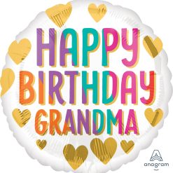 Westcoast Balloon 41274 HBD Grandma Gold Heart
