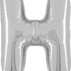 Westcoast Balloon 34908SP Letter H Silver 14In