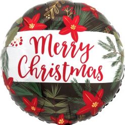Westcoast Balloon 42069 Satin Christmas Poinsettia