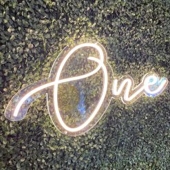 Alternative view of Westcoast Balloon One Neon Sign Rental - Cursive
