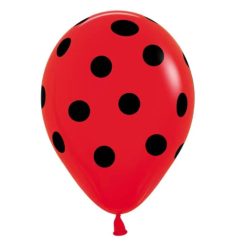 Westcoast Balloon 200491 Polka Dots Fashion Red 5 Round (50Ct)