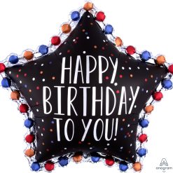 Westcoast Balloon 39058 Happy Birthday To You Satin Star