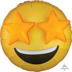 Westcoast Balloon 37781 Emoticon Star Eyes