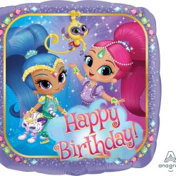 Westcoast Balloon 33941 Shimmer & Shine Happy Bday