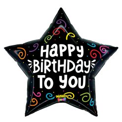 Westcoast Balloon 25358 Mighty Birthday Star