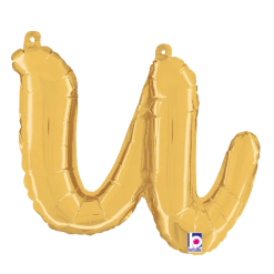 Westcoast Balloon 34721GP Script Letter U Gold