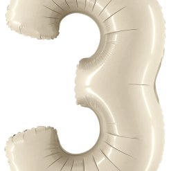 Westcoast Balloon 15843 Megaloons Number 3 White Sand