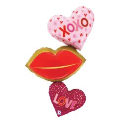Westcoast Balloon 25329 Heart Lips Trio
