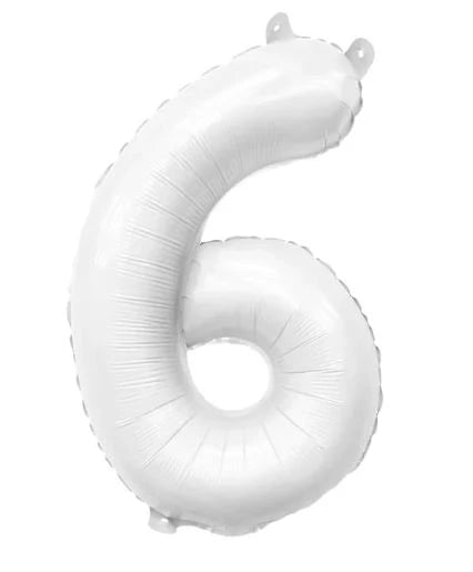 Westcoast Balloon 55483 Ellie'S White Number 6