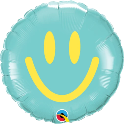Alternative view of Westcoast Balloon 27317 Yellow & Caribbean Blue Smiles